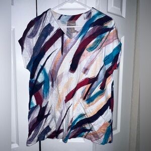 Chicos blouse multi color size 1 for women’s